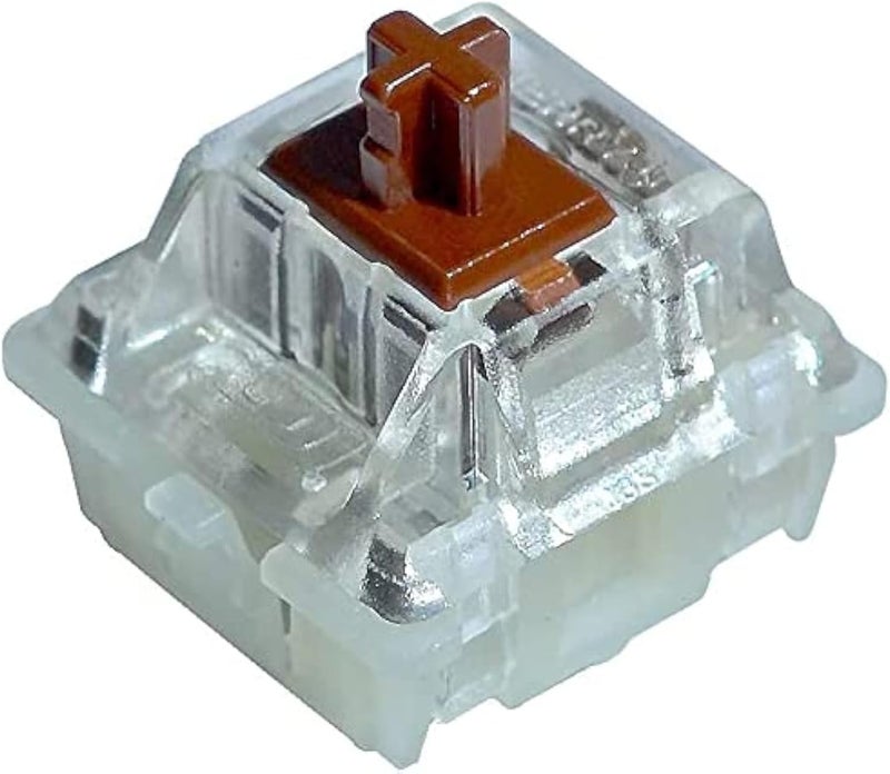 GranVela Cherry MX RGB Brown Key Switches (20 Pack)- MX1A-L1NA | Plate Mounted | Tactile Switches for Mechanical Keyboard, Packed with Switch Puller. - Image 1